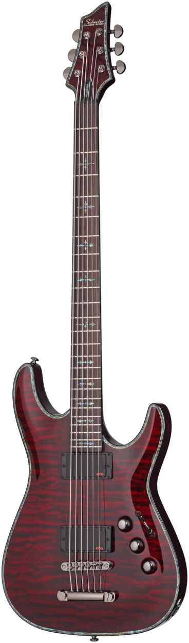 SCHECTER E-Gitarre, Hellraiser C VI Baritone, Black Cherry