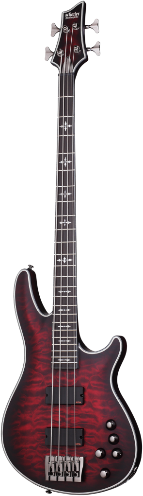 SCHECTER Bassgitarre, Hellraiser Extreme-4, Crimson Red Burst Satin - 24h  Online Shop