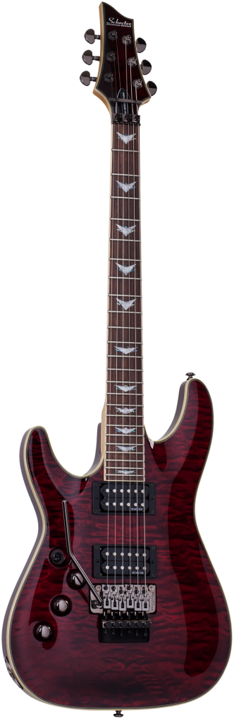 SCHECTER E-Gitarre, Omen Extreme 6 FR, Black Cherry, Linkshänder