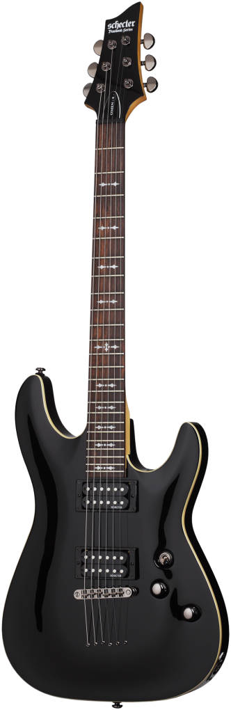 SCHECTER E-Gitarre, Omen 6, Gloss Black