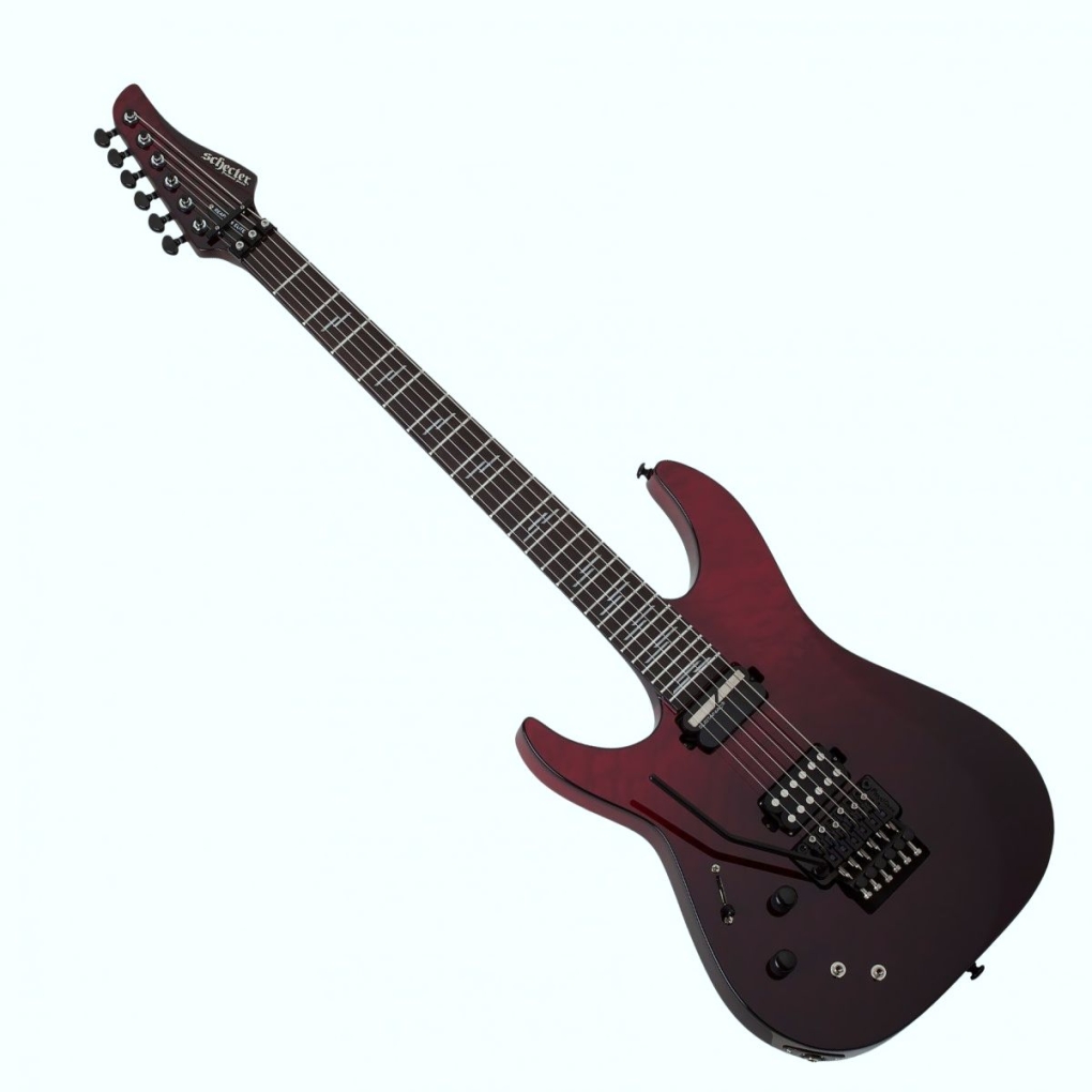 SCHECTER E-Gitarre, Reaper 6 Elite FR S, Bloodburst, Linkshänder