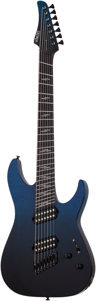 SCHECTER E-Gitarre, Reaper 7 Elite MultiScale, Deep Ocean Blue