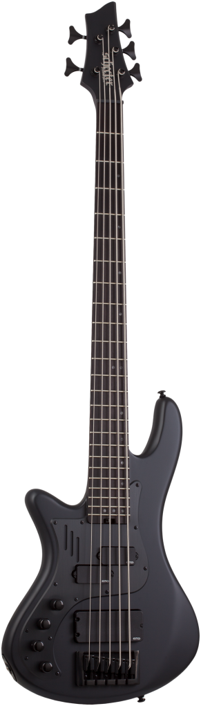 SCHECTER Bassgitarre, Stiletto-5 Stealth Pro, Satin Black, Linkshänder