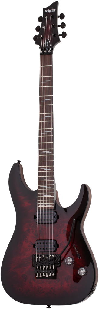 SCHECTER E-Gitarre, Omen Elite 6 FR, Black Cherry Burst