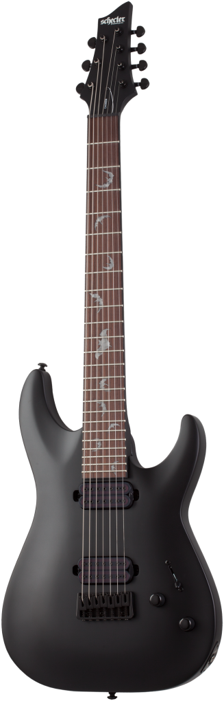 SCHECTER E-Gitarre, Damien 7, Satin Black