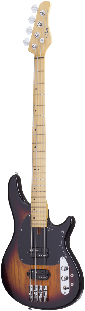 SCHECTER Bassgitarre, CV-4, 3-Tone Sunburst