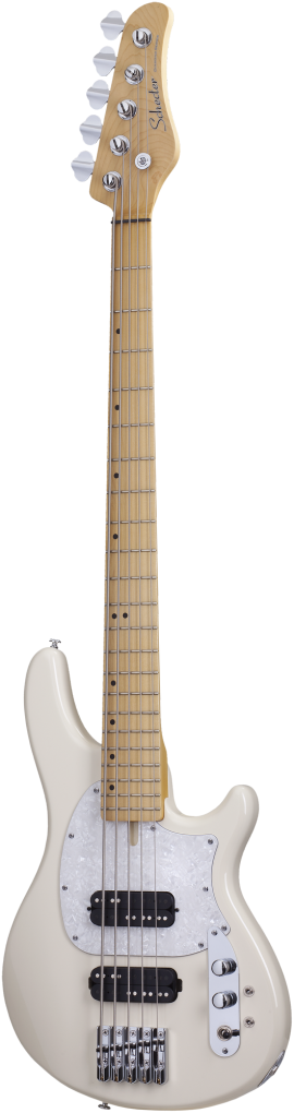SCHECTER Bassgitarre, CV-5, Ivory