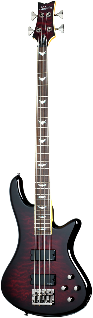 SCHECTER Bassgitarre, Stiletto Extreme-4, Black Cherry