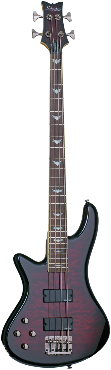 SCHECTER Bassgitarre, Stiletto Extreme-4, Black Cherry, Linkshänder