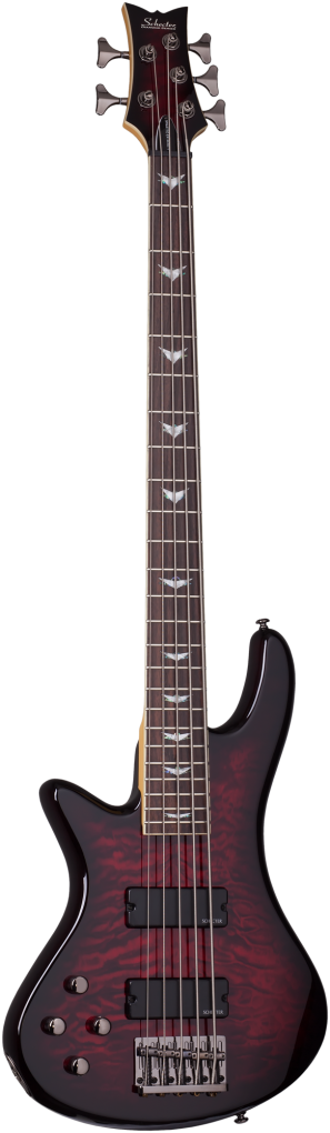 SCHECTER Bassgitarre, Stiletto Extreme-5, Black Cherry, Linkshänder