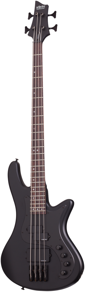 SCHECTER Bassgitarre, Stiletto Stealth-4, Satin Black