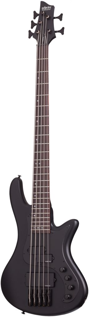 SCHECTER Bassgitarre, Stiletto Stealth-5, Satin Black