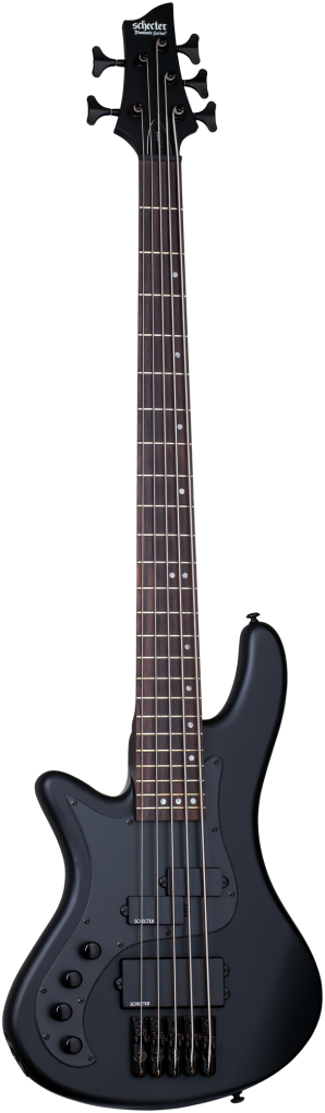 SCHECTER Bassgitarre, Stealth Stiletto-5, Satin Black, Linkshänder