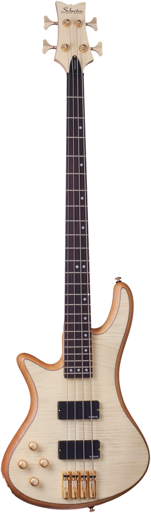 SCHECTER Bassgitarre, Stiletto Custom-4, Natural Satin, Linkshänder