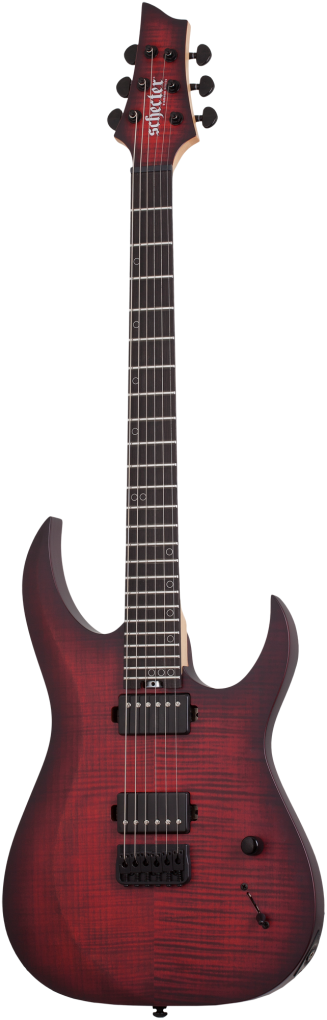 SCHECTER E-Gitarre, Sunset-6 Extreme, Scarlet Burst