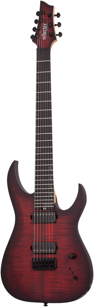 SCHECTER E-Gitarre, Sunset-7 Extreme, Scarlet Burst