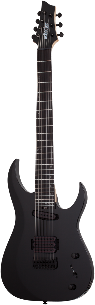 SCHECTER E-Gitarre, Sunset-7 Triad, Gloss Black