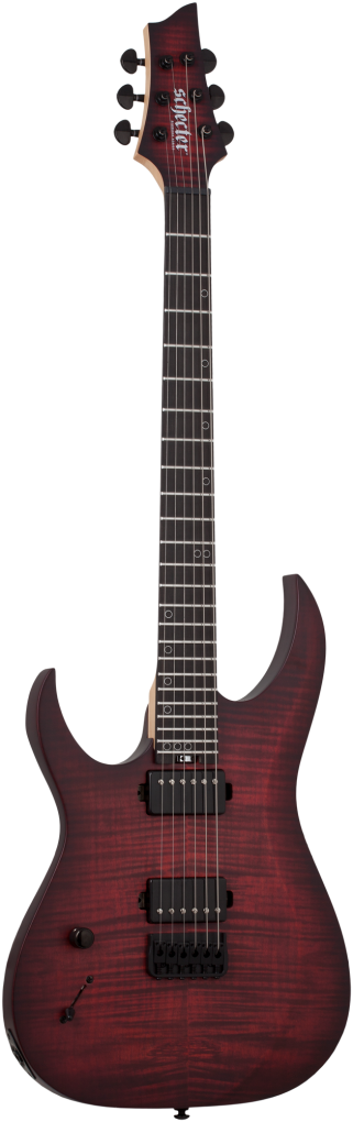 SCHECTER E-Gitarre, Sunset-6 Extreme, Scarlet Burst, Linkshänder