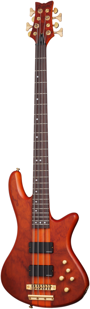 SCHECTER Bassgitarre, Stiletto Studio-8, Honey Satin