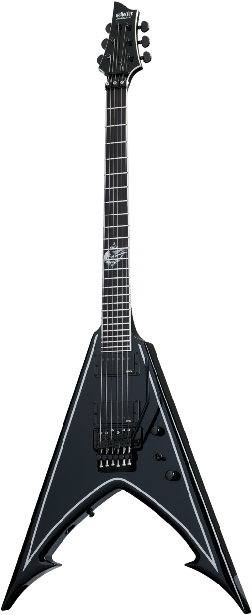 SCHECTER E-Gitarre, Signature Abbath RavenDark V FR, Gloss Black/Silve