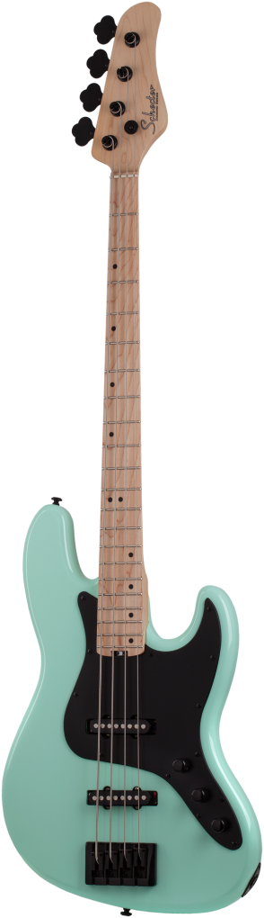 SCHECTER Bassgitarre, J-4 Maple, Seafoam Green