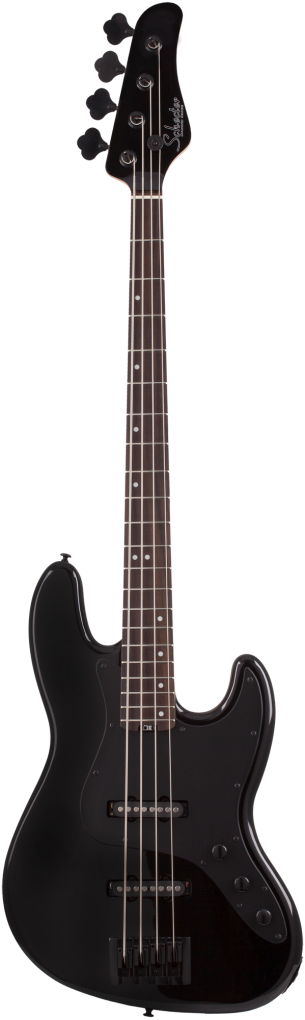 SCHECTER Bassgitarre, J-4 Rosewood, Gloss Black