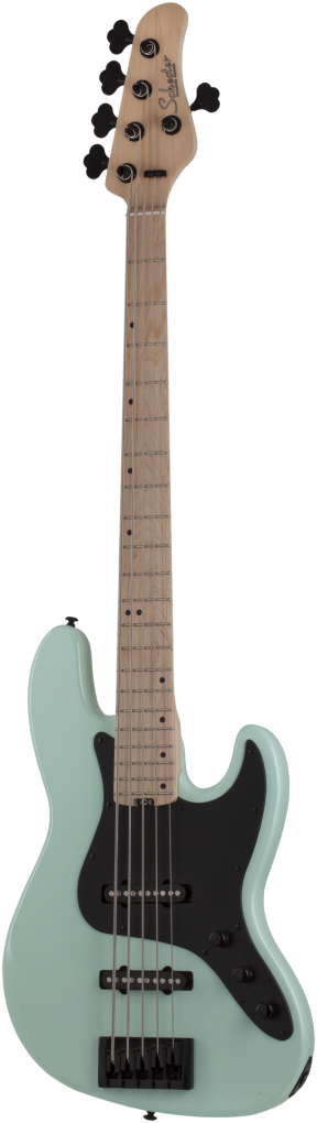 SCHECTER Bassgitarre, J-5 Maple, Seafoam Green