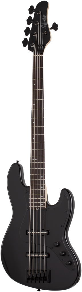 SCHECTER Bassgitarre, J-5 Rosewood, Gloss Black