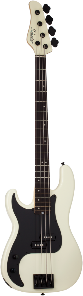 SCHECTER Bassgitarre, P-4, Ivory, Linkshänder