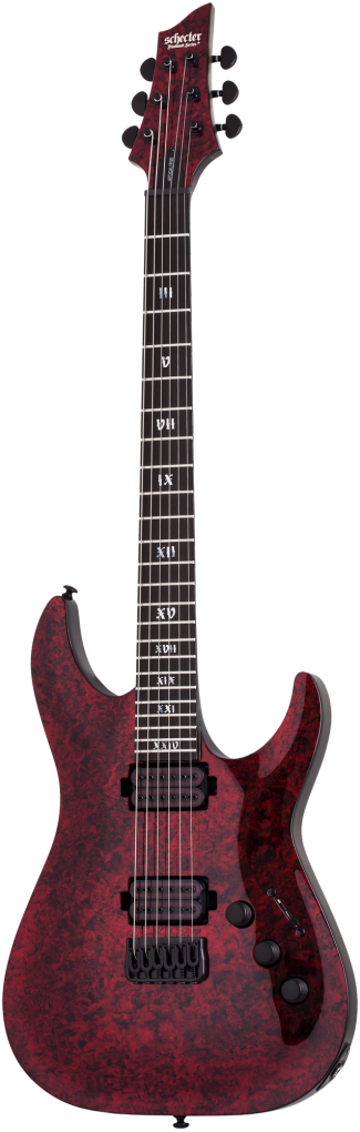 SCHECTER E-Gitarre, Apocalypse C-1, Red Reign