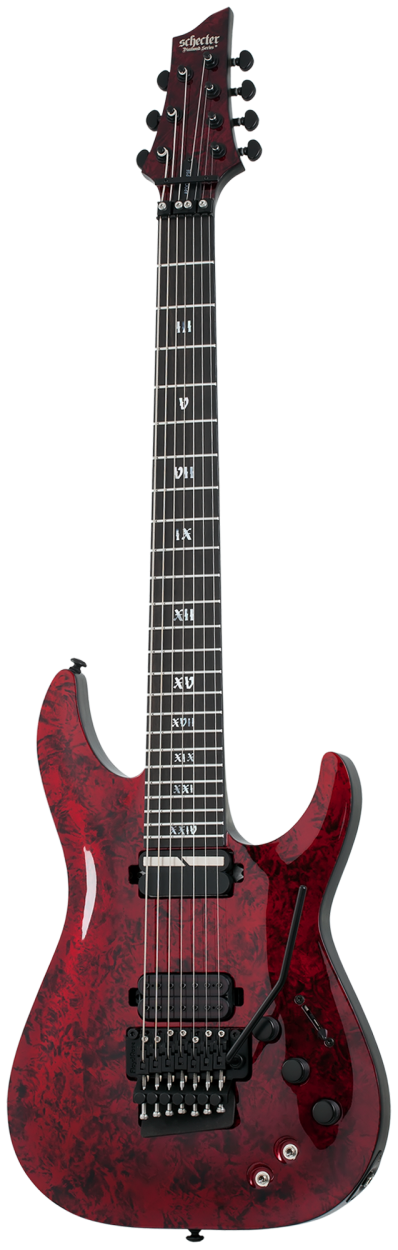 SCHECTER E-Gitarre, Apocalypse C-7 FR S, Red Reign