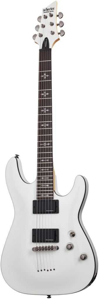 SCHECTER E-Gitarre, Demon 6, Vintage White