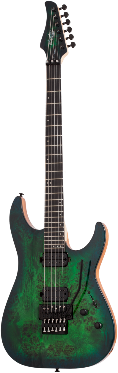 SCHECTER E-Gitarre, C-6 FR Pro, Aqua Burst