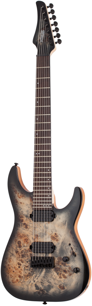 SCHECTER E-Gitarre, C-7 Pro, Charcoal Burst