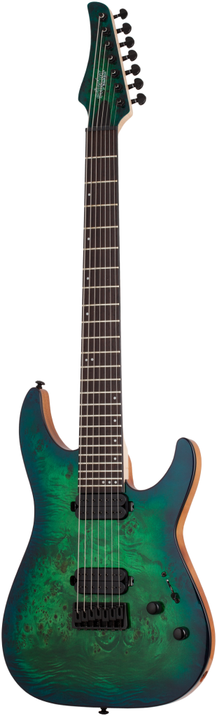 SCHECTER E-Gitarre, C-7 Pro, Aqua Burst