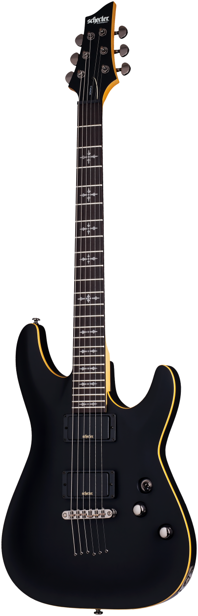 SCHECTER E-Gitarre, Demon 6, Aged Black Satin