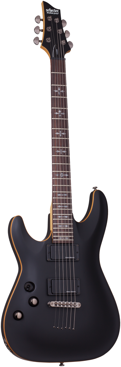 SCHECTER E-Gitarre, Demon 6, Satin Black, Linkshänder