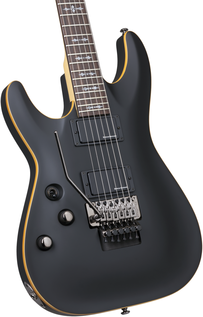 SCHECTER E-Gitarre, Demon 6 FR, Aged Black Satin, Linkshänder