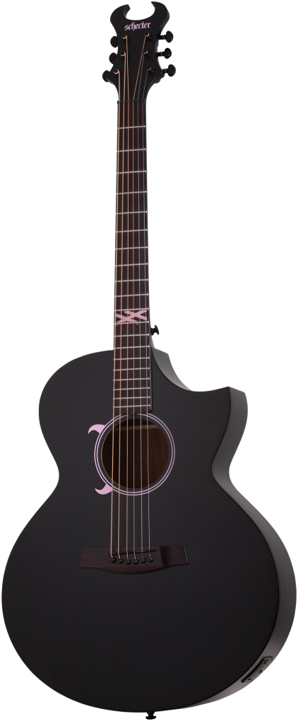 SCHECTER Westerngitarre, Machine Gun Kelly Acoustic, Satin Black