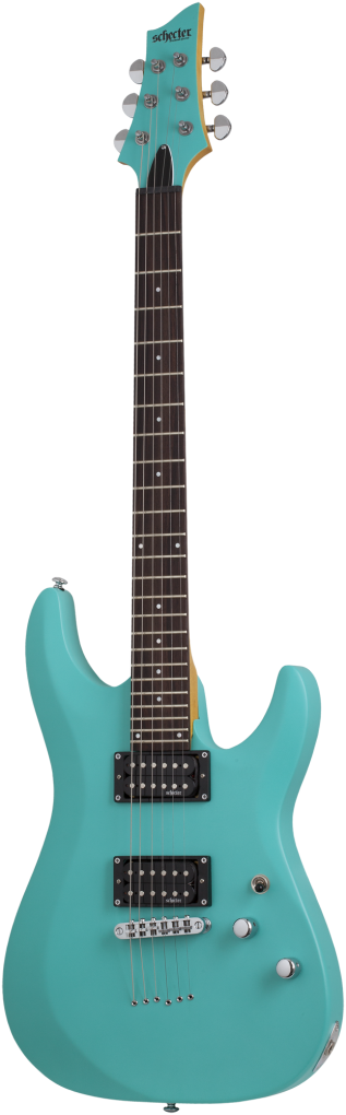 SCHECTER E-Gitarre, C-6 Deluxe, Satin Aqua