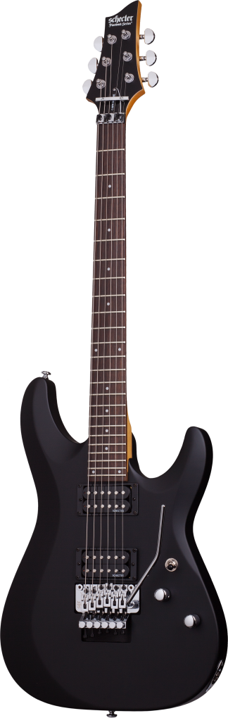 SCHECTER E-Gitarre, C-6 Deluxe FR, Satin Black