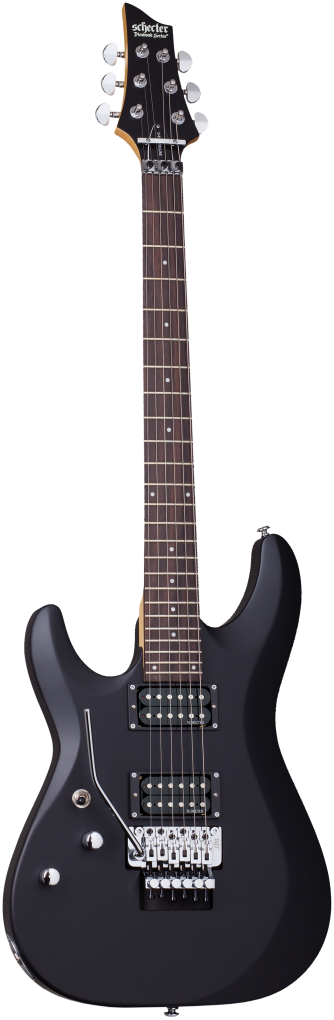 SCHECTER E-Gitarre, C-6 Deluxe FR, Satin Black, Linkshänder