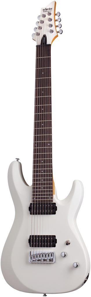 SCHECTER E-Gitarre, C-8 Deluxe, Satin White