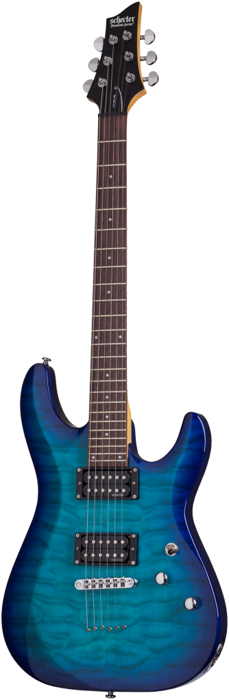 SCHECTER E-Gitarre, C-6 Plus, Ocean Blue Burst