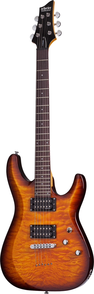 SCHECTER E-Gitarre, C-6 Plus, Vintage Sunburst