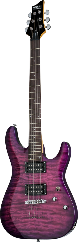 SCHECTER E-Gitarre, C-6 Plus, Electric Magenta