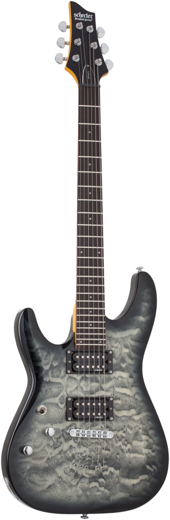 SCHECTER E-Gitarre, C-6 Plus, Charcoal Burst, Linkshänder