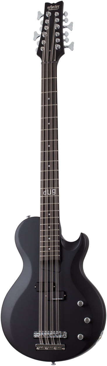 SCHECTER Bassgitarre, Signature, dUg Pinnick DP-12, Satin Black