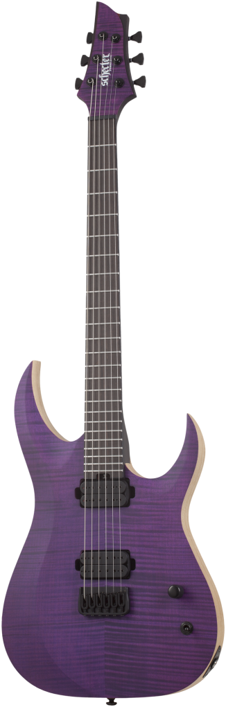 SCHECTER E-Gitarre, Signature, John Browne TAO-6, Satin Trans Purple