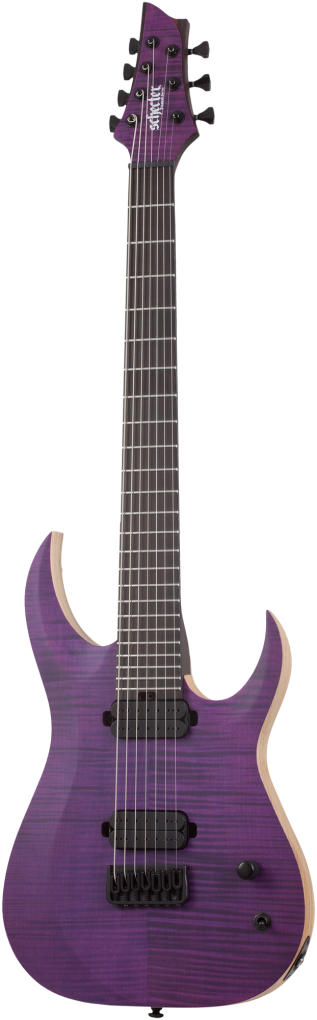 SCHECTER E-Gitarre, Signature, John Browne TAO-7, Satin Trans Purple